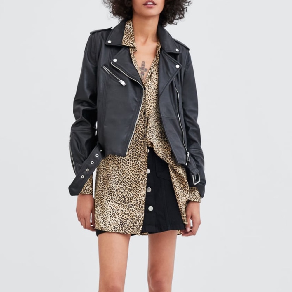 ZARA REAL LEATHER JACKET